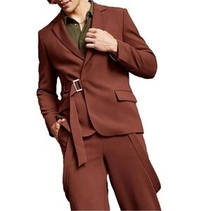 Royalty by Maluma ASYMMETRIC ONE-BUTTON BLAZER